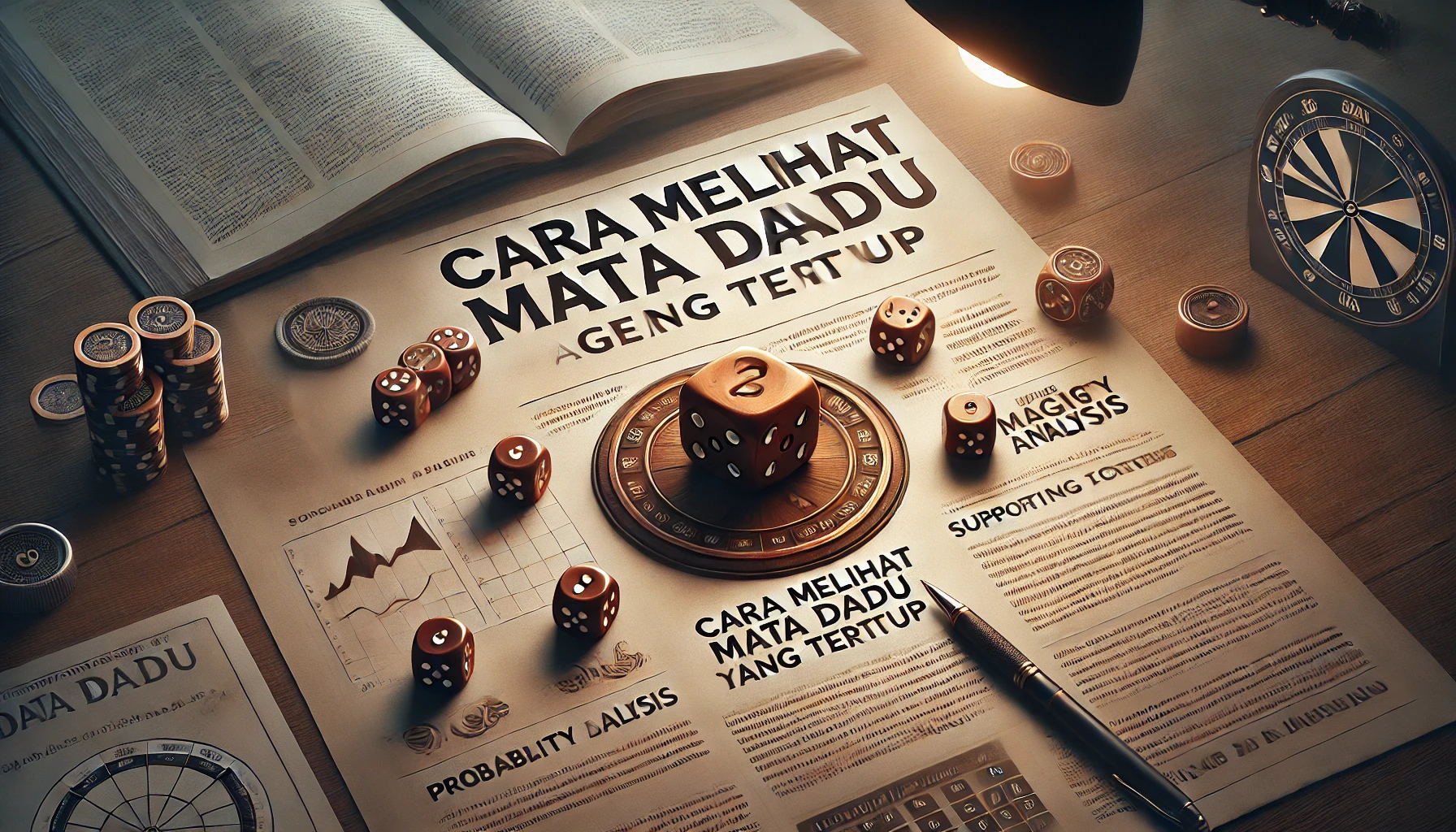 cara melihat mata dadu yang tertutup