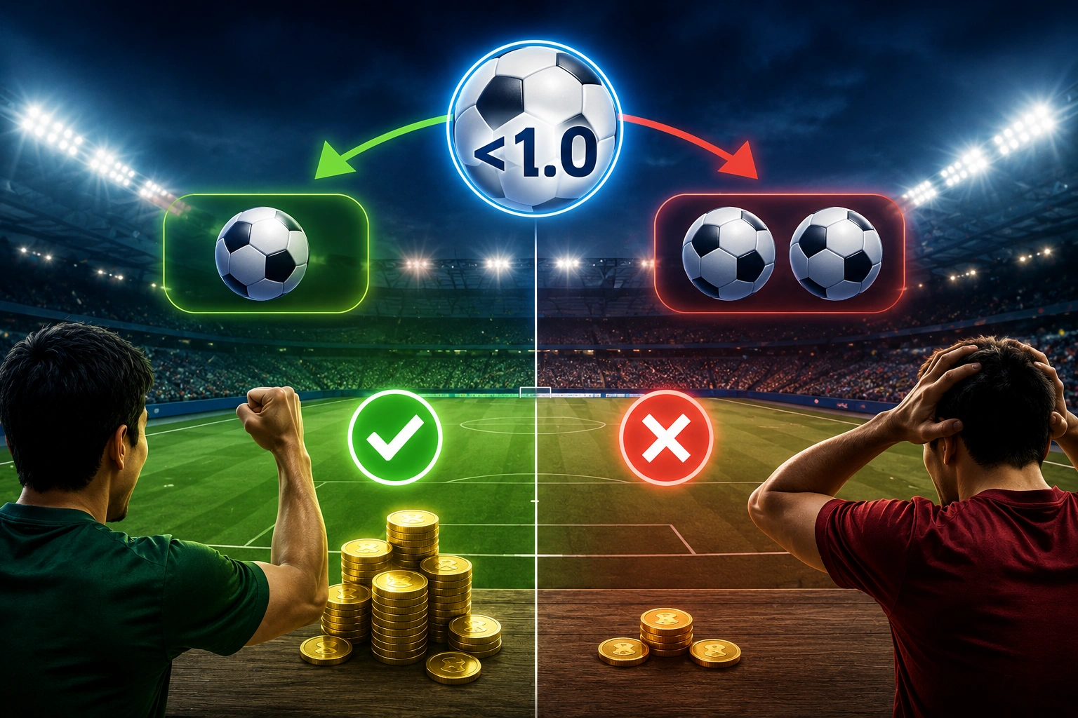 under 1.0 harus menang berapa